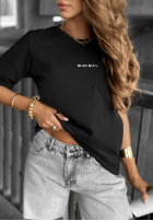 T-Shirt z napisem Minimal Schwarz