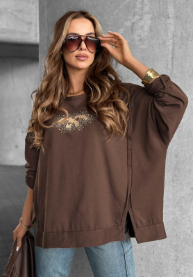 Oversize Sweatshirt New Princeton Schokoladenbraun