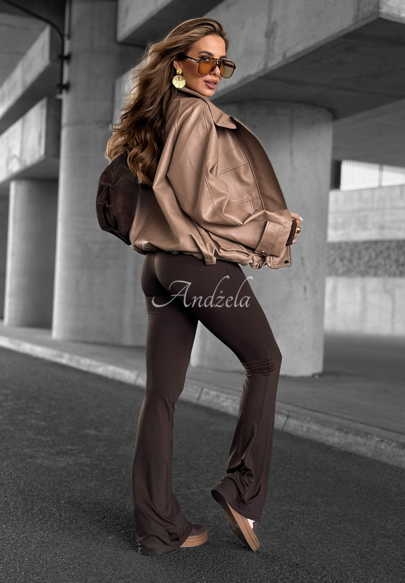 Benjamin Hill mocha leather ramones jacket