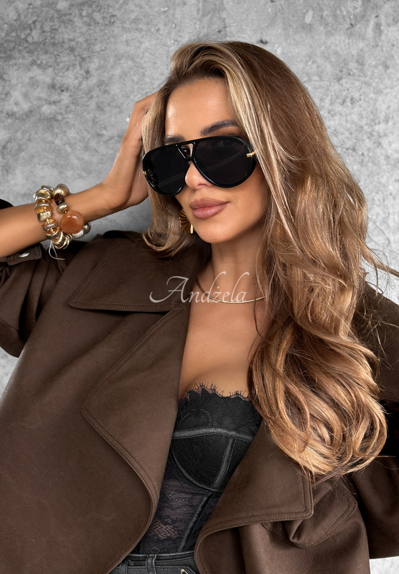 Sonnenbrille New Chicago Schwarz