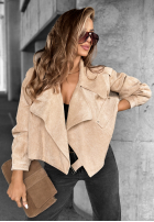 Zamszowa Jacke Talk About It Beige