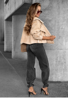 Zamszowa Jacke Talk About It Beige