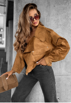 Zamszowa Jacke Talk About It Camel