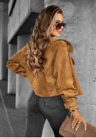 Zamszowa Jacke Talk About It Camel