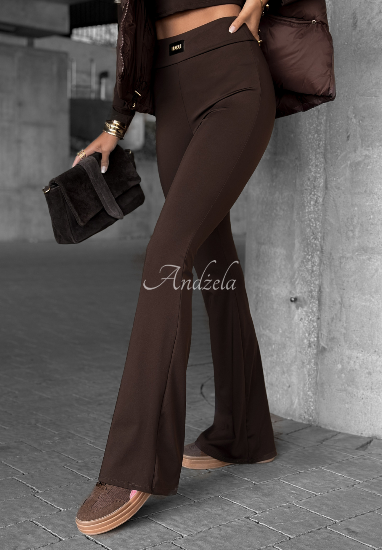 Ausgestellte Leggings Your Best Shape Schokoladenbraun