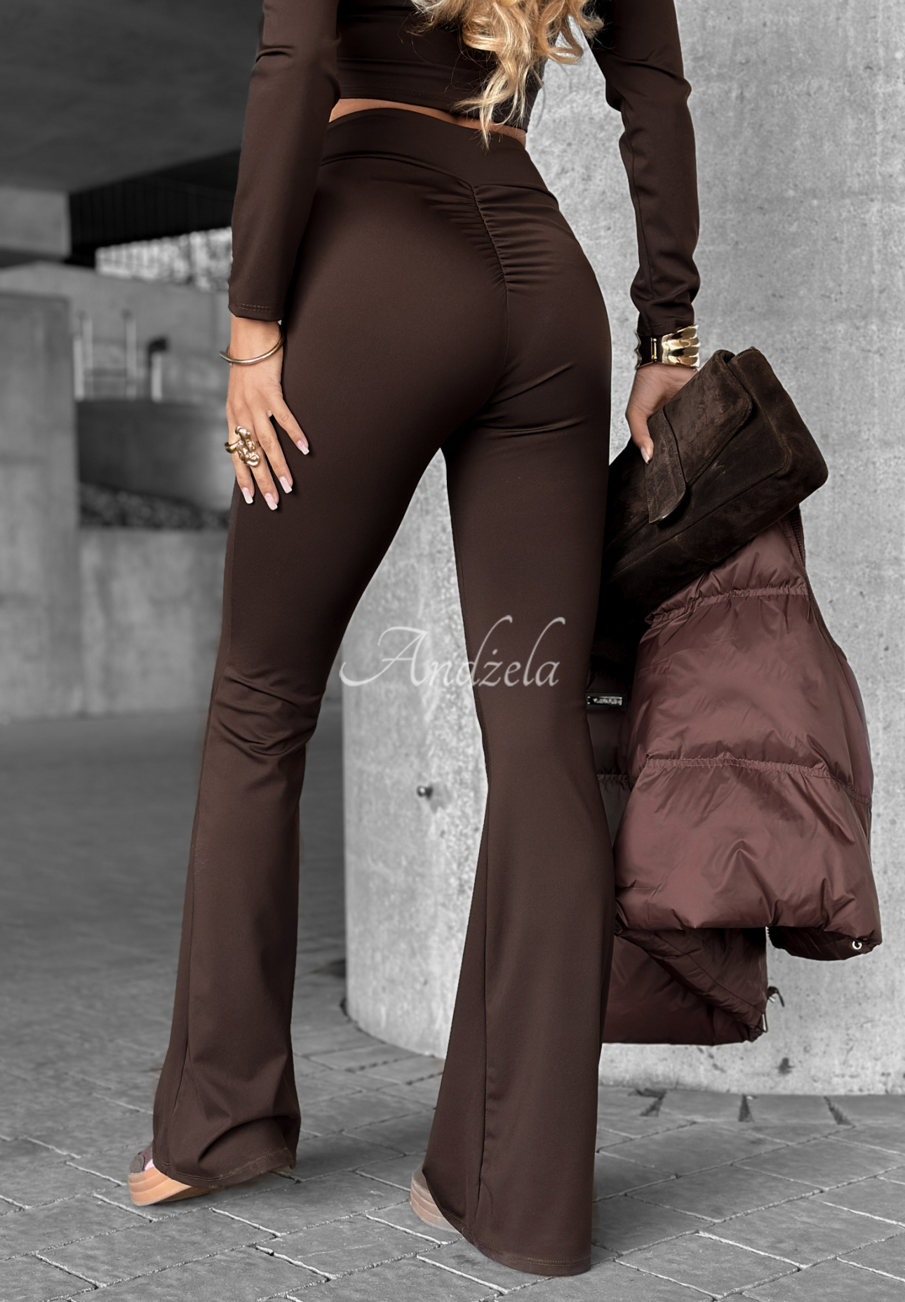 Ausgestellte Leggings Your Best Shape Schokoladenbraun