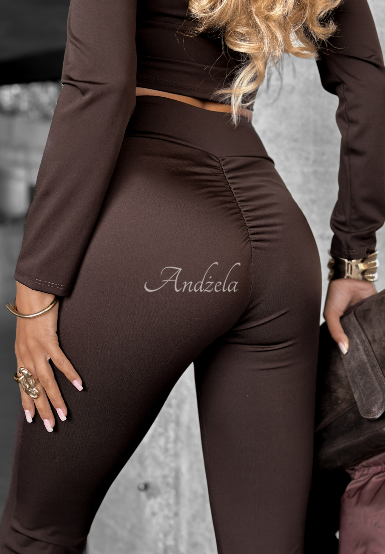 Ausgestellte Leggings Your Best Shape Schokoladenbraun