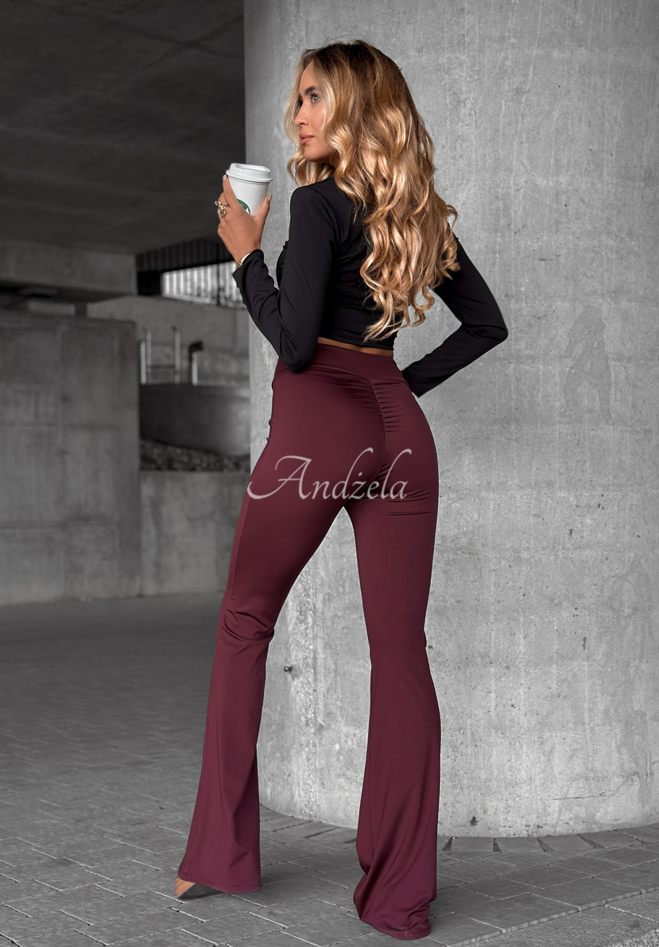 Ausgestellte Leggings Your Best Shape Burgund