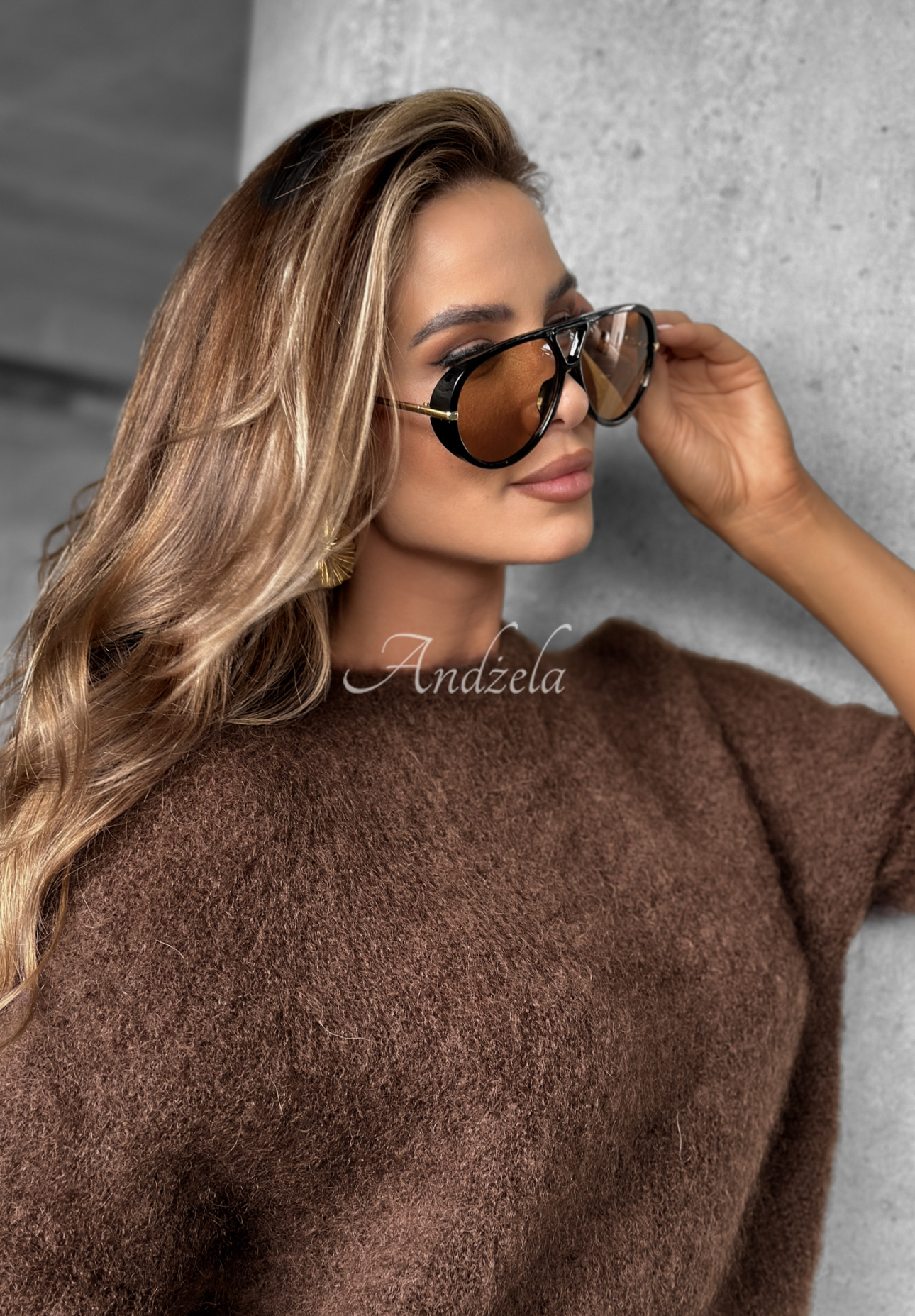 Sonnenbrille New Chicago schwarz-braun