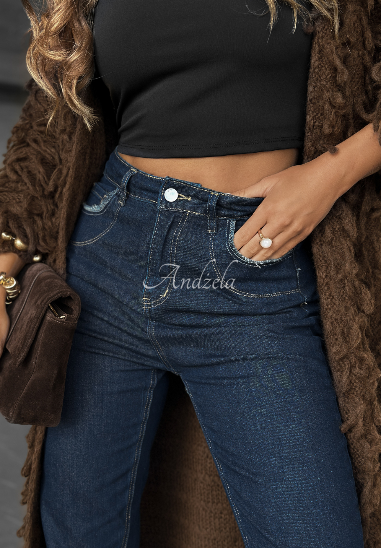 Jeanshose mom fit My Better Side Dunkelblau