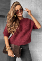 Pullover alpaka Cuddle Clouds Burgunderrot