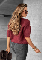 Pullover alpaka Cuddle Clouds Burgunderrot