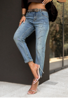 Hose Jeans z nadrukami When It Turned Blau