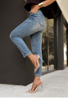 Hose Jeans z nadrukami When It Turned Blau