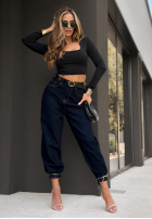 Hose Jeans balloon Like Last Year Dunkelblau