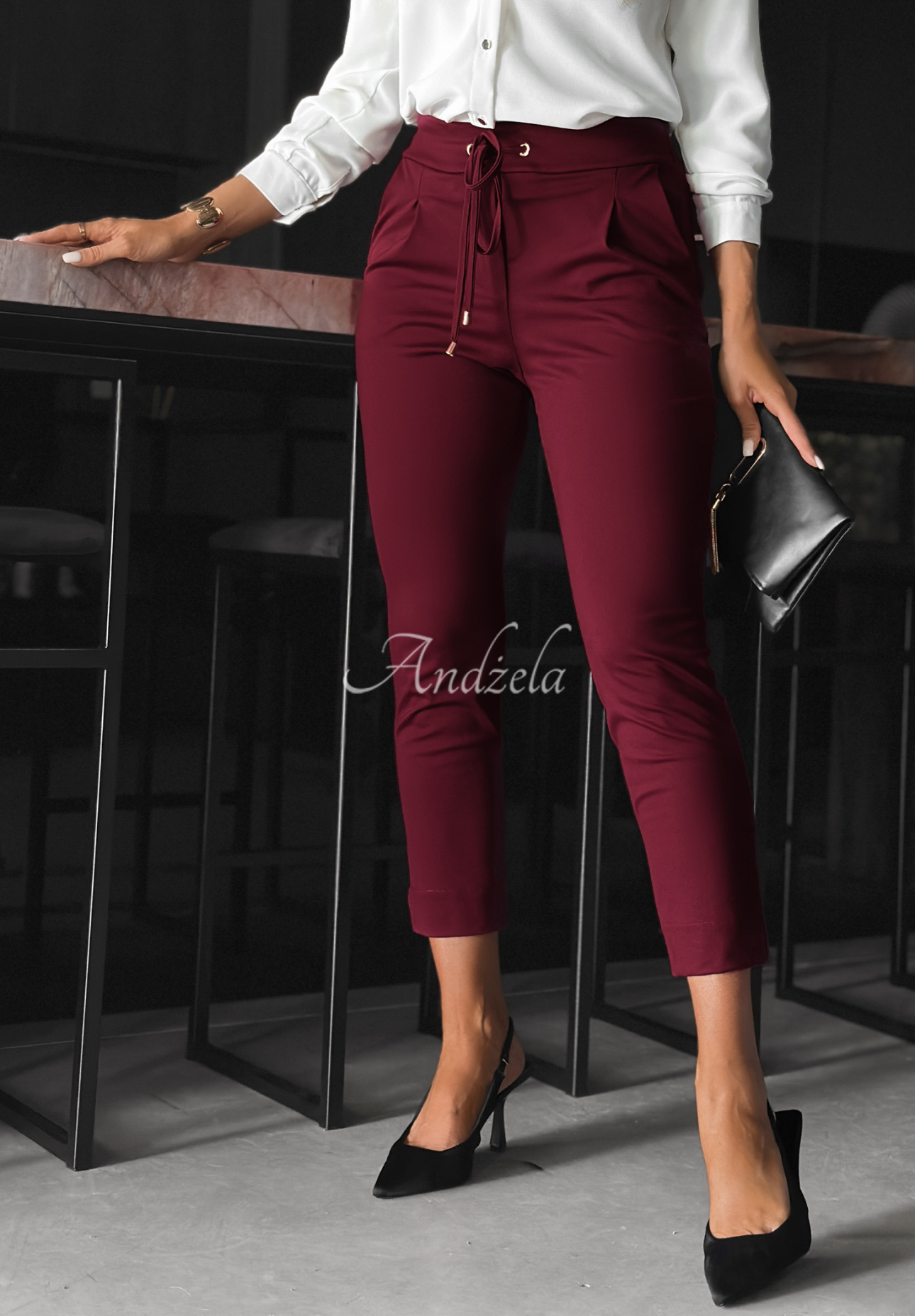 Stoffhose New Mood Burgund