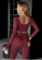 Krótka Bluse longsleeve Something Necessary Burgunderrot