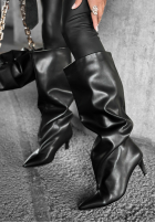 Skórzane Stiefel Still Don’t Know Schwarz