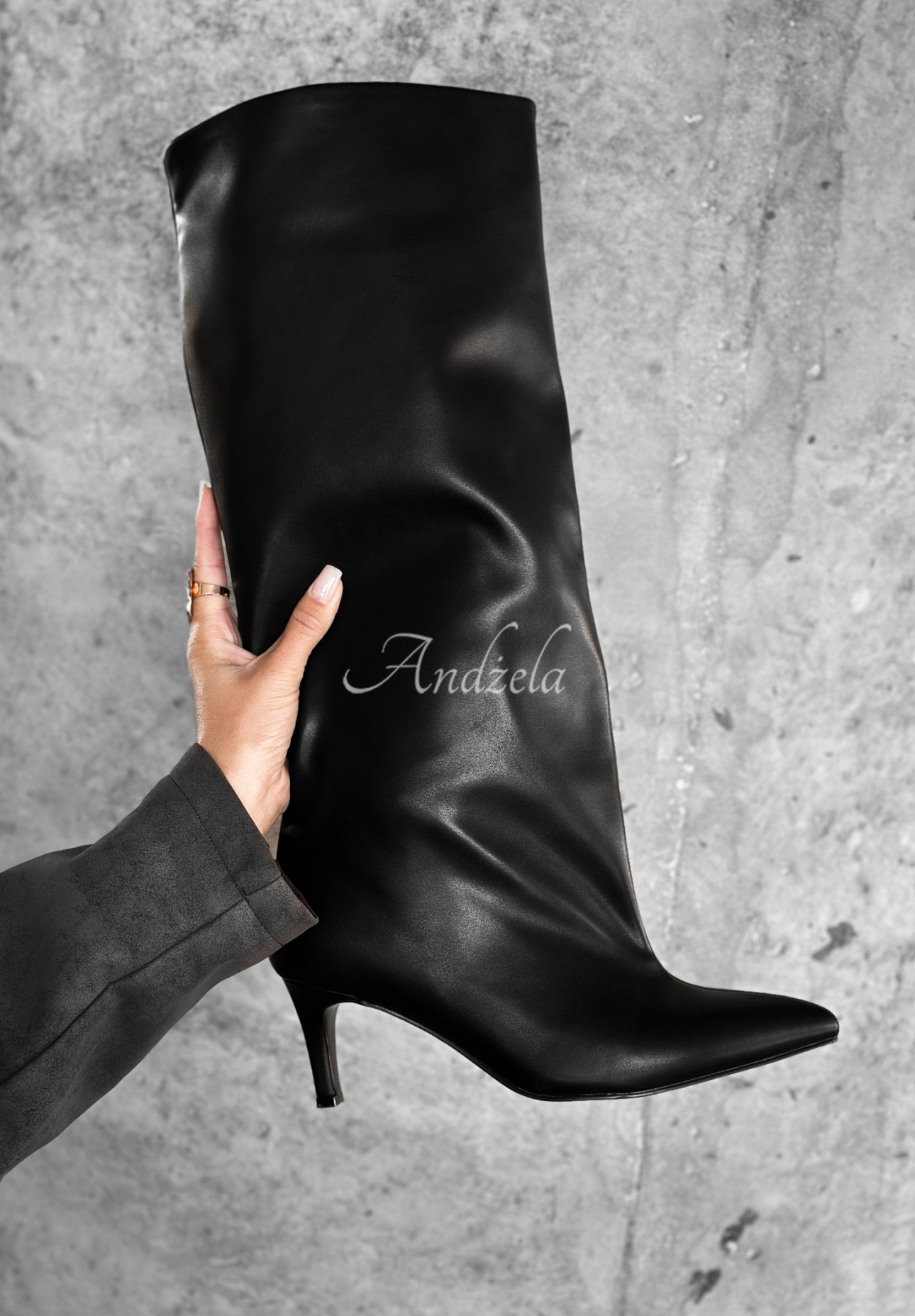 Lederstiefel Still Don’t Know Schwarz