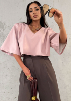 Eleganckie Hose wide leg La Milla Own Rules Schokoladenbraun