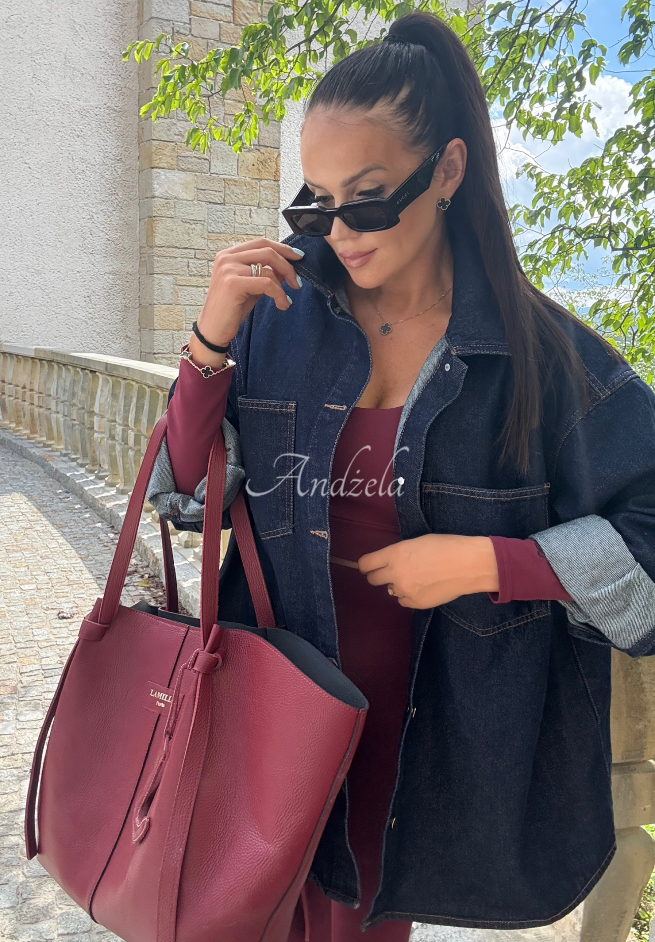 Jeanshemd La Milla Don’t Say Maybe Dunkelblau