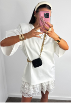 Viskose T-Shirt La Milla When You Look Weiß