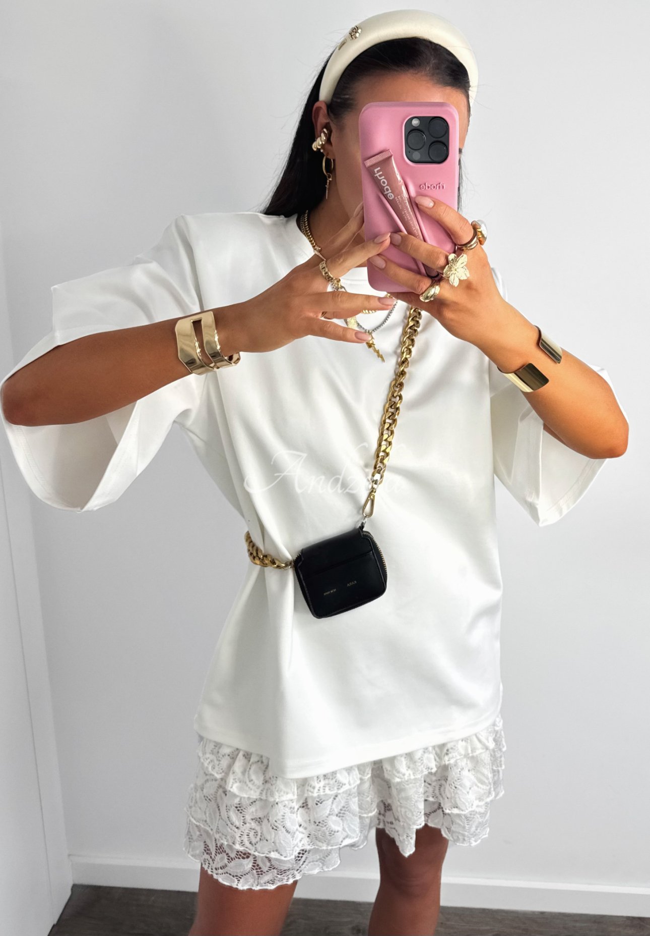 Viskose T-Shirt La Milla When You Look Weiß