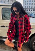 Kariertes Hemd La Milla Thought You Know Schwarz-Rot