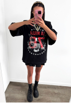 T-Shirt z nadrukiem La Milla Rise and Conquer Schwarz