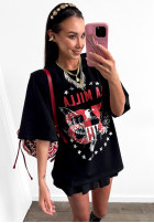 T-Shirt z nadrukiem La Milla Rise and Conquer Schwarz