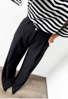 Eleganckie Hose wide leg La Milla Own Rules Schwarz