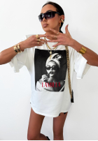 T-Shirt z nadrukiem La Milla Her Era Weiß