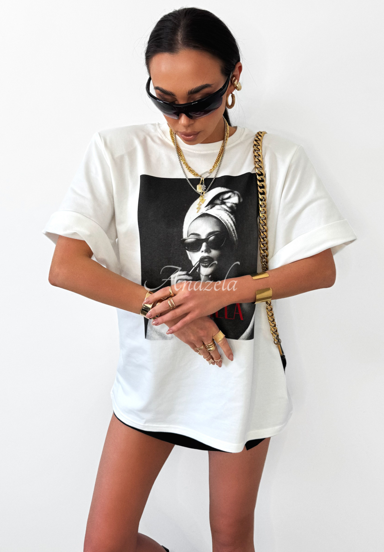 T-Shirt mit Aufdruck La Milla Her Era Weiß