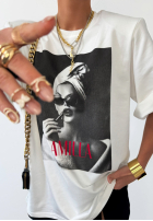 T-Shirt z nadrukiem La Milla Her Era Weiß