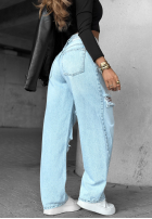 Hose Jeans wide leg z przetarciami It's Complicated Blau