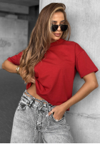 T-shirt Made For You burgundowy