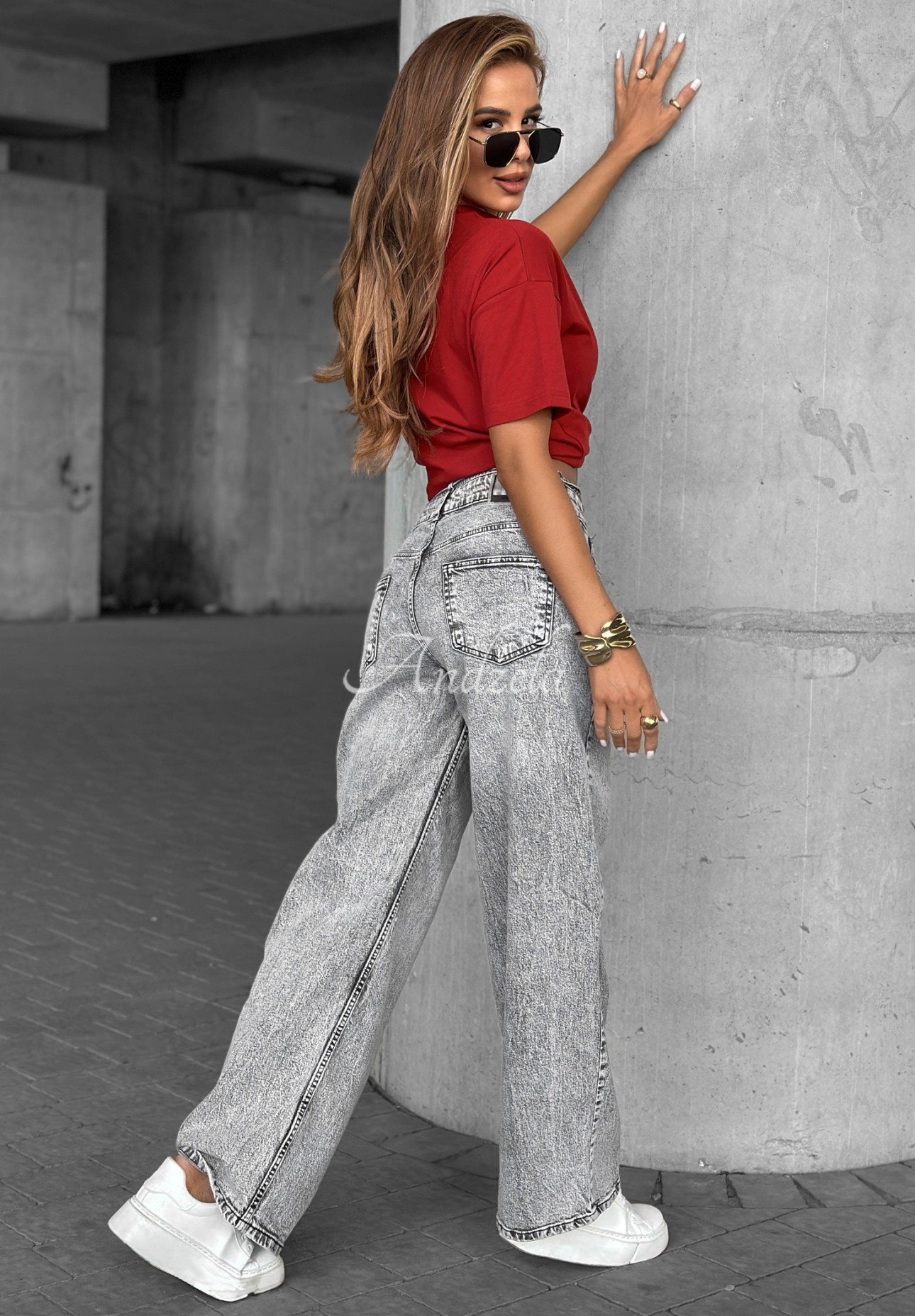 T-shirt Made For You burgundowy