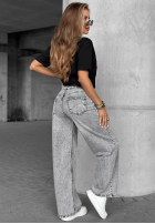 Hose Jeans wide leg Don’t Ask Why Dunkelgrau