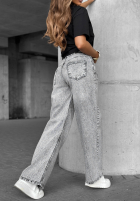 Hose Jeans wide leg Don’t Ask Why Dunkelgrau
