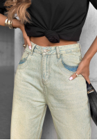 Hose Jeans mom fit On My List Blau
