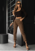 Hose Jeans z paskiem Out Of Context Camel