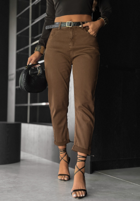 Jeans mit Gürtel Out Of Context Camel