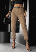 Jeans mit Gürtel Out Of Context Camel