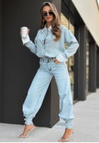 Jeans Hemd Whole Life Show Hellblau