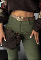 Hose Jeans z paskiem Don’t Expect Much Khaki