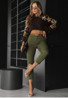 Hose Jeans z paskiem Don’t Expect Much Khaki