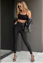 Prążkowane Leggings Better Me Schwarz