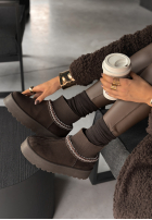 zamszowe Stiefeletten Let Me Forget Schokoladenbraun