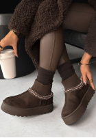zamszowe Stiefeletten Let Me Forget Schokoladenbraun