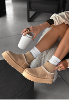 zamszowe Stiefeletten Let Me Forget Beige